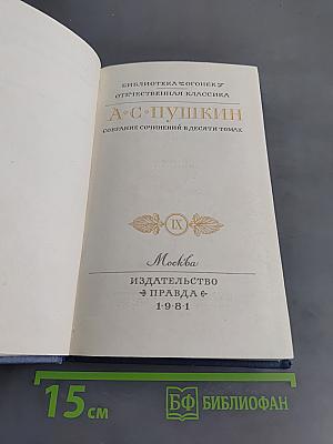 А. С. Пушкин. Собрание сочинений в десяти томах. Том IX. Дневники, воспоминания