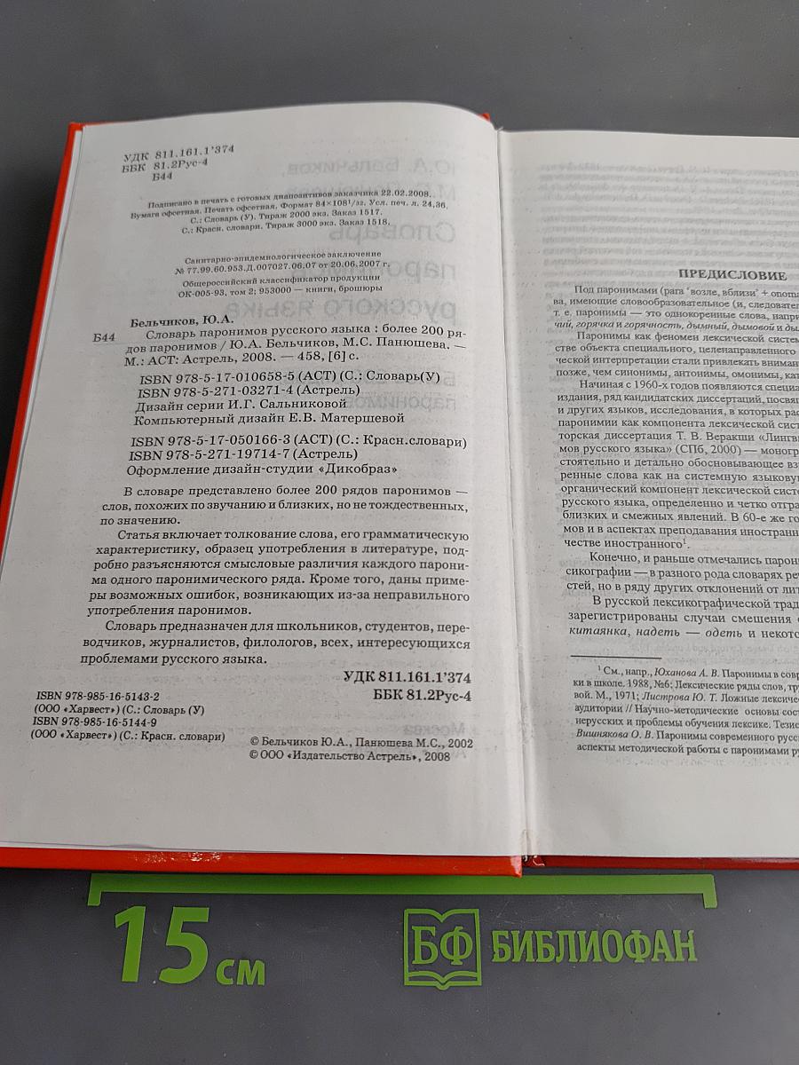 Словарь паронимов русского языка