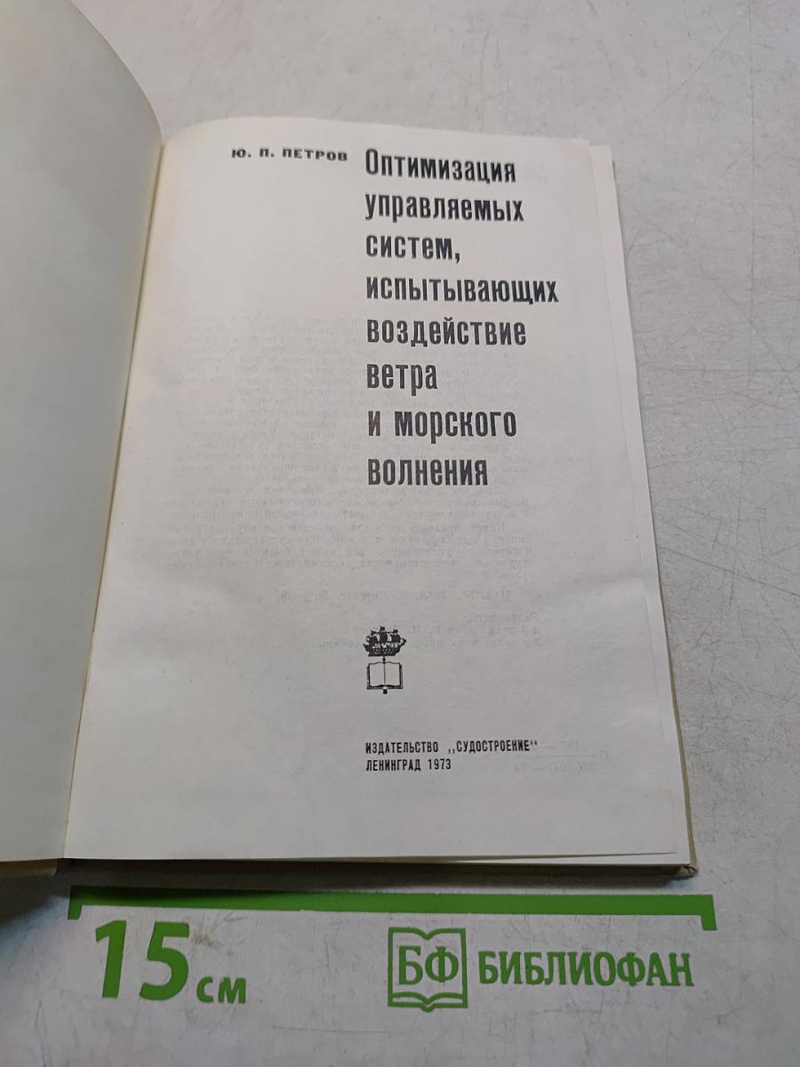 Оптимизация управляемых систем, испытывающих воздействие ветра и морского волнения
