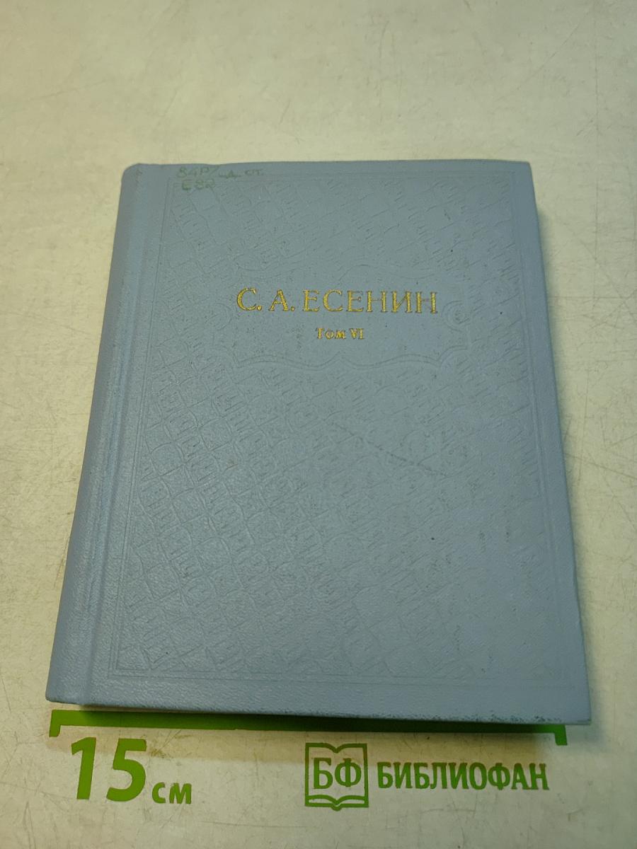 С. А. Есенин. Собрание сочинений. Том VI. Письма