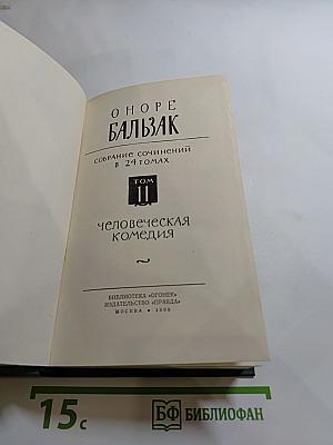 Человеческая комедия. Собрание сочинений в 24 томах. Том II