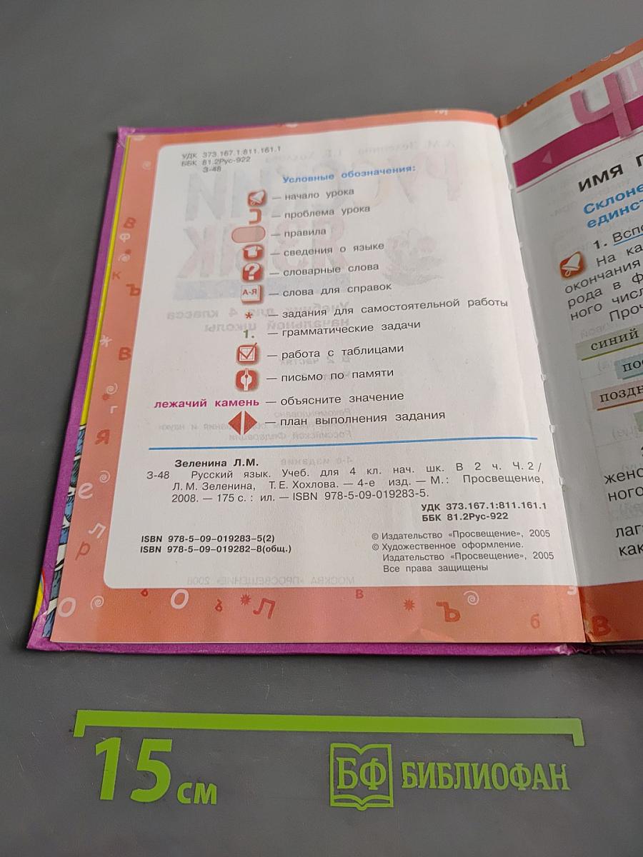 Русский язык. Учебник для 4 класса начальной школы. В 2 частях. Часть 2