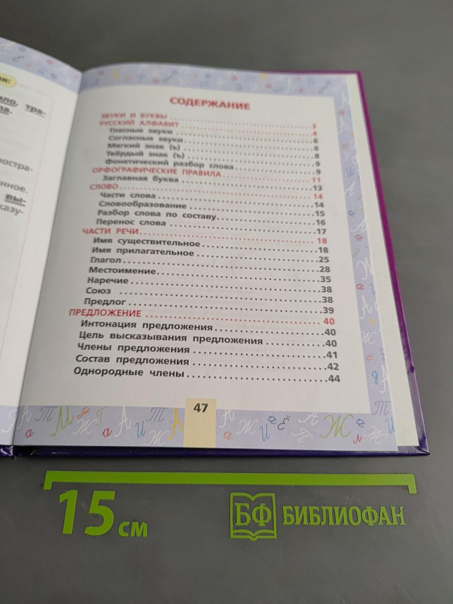 Все правила русского языка для начальной школы