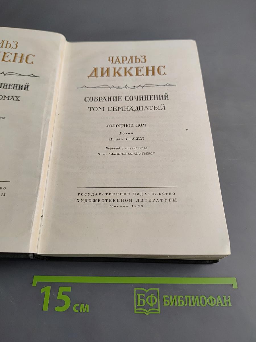 Собрание сочинений. Том семнадцатый. Холодный дом