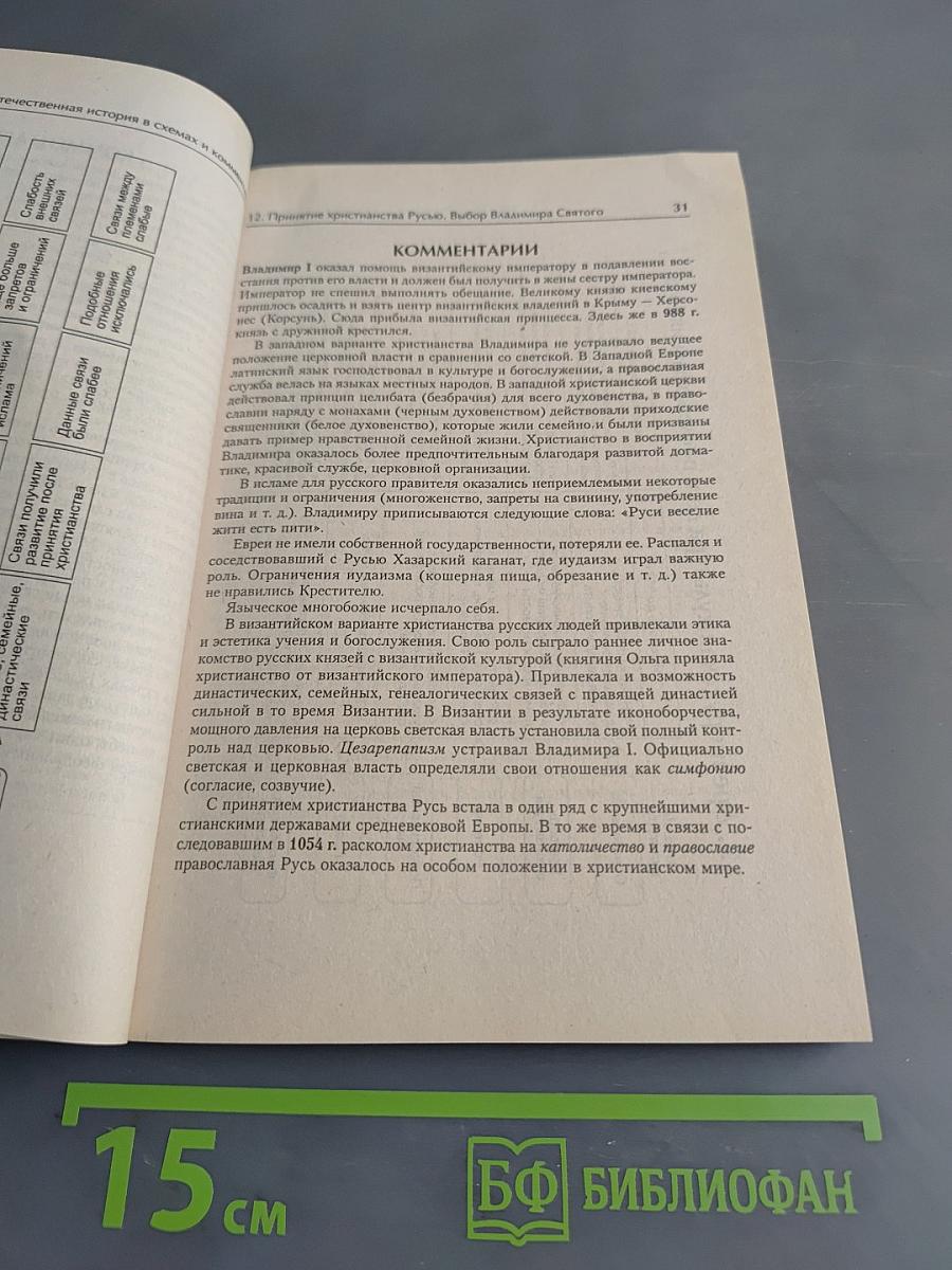 Отечественная история в схемах и комментариях