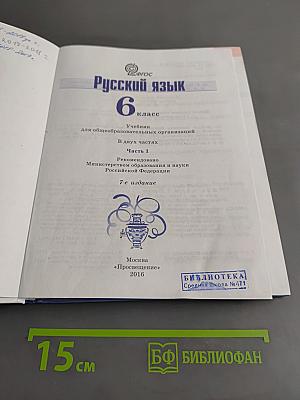 Русский язык. 6 класс. Часть 1