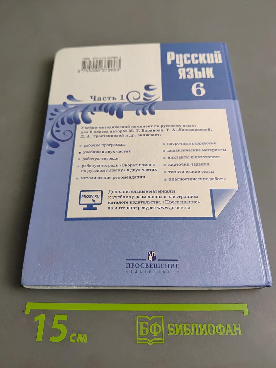 Русский язык. 6 класс. Часть 1