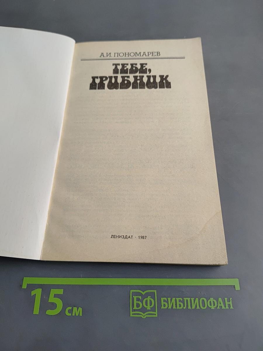 Тебе, грибник