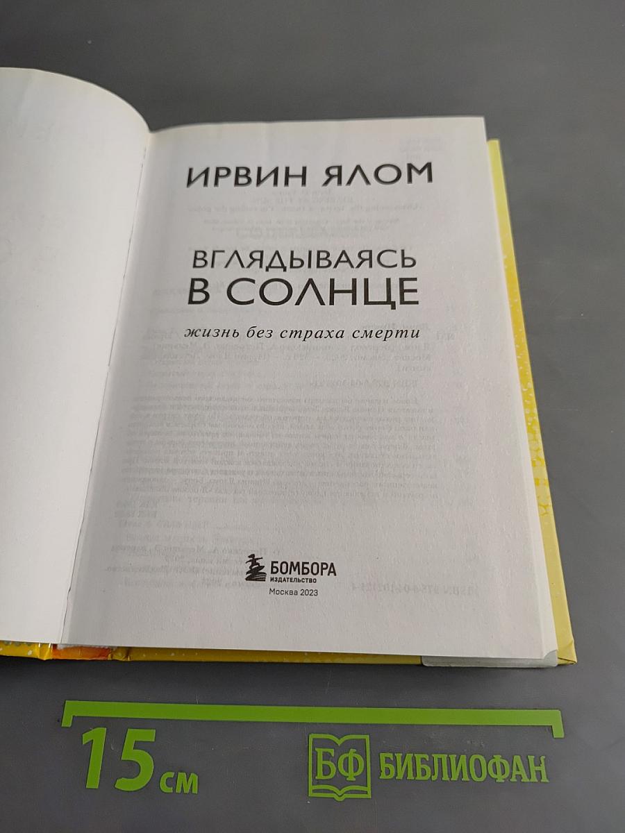 Вглядываясь в солнце. Жизнь без страха смерти