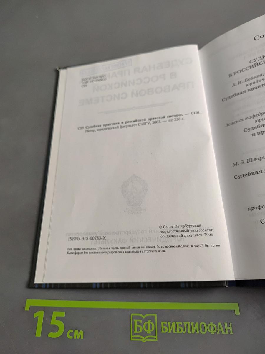 Судебная практика в российской правовой системе