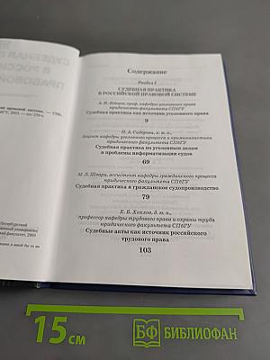 Судебная практика в российской правовой системе