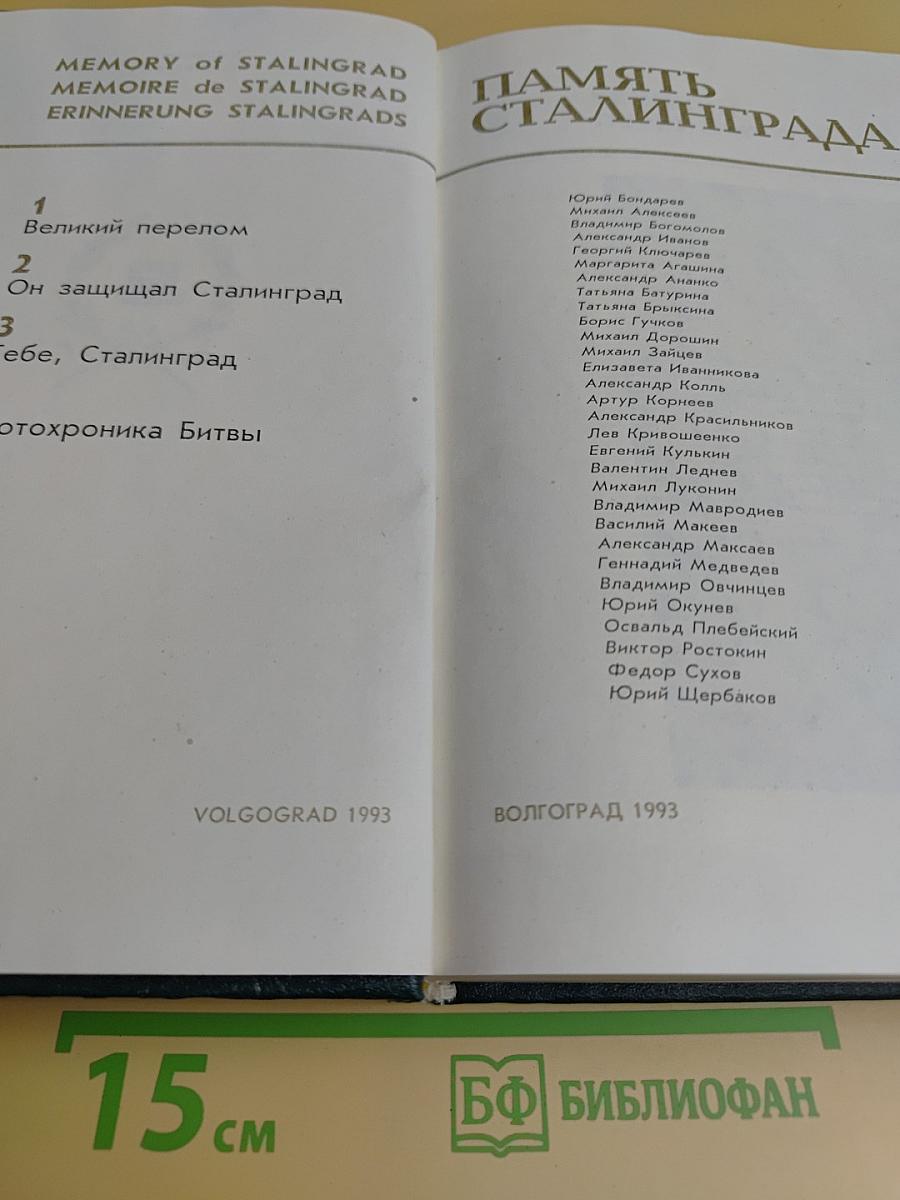Память Сталинграда. Антология художественных произведений о Сталинградской битве в трех томах. Том 2