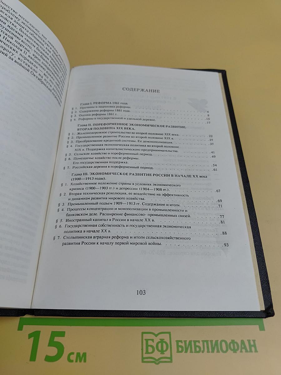 Экономическая история России 1861–1914 гг.