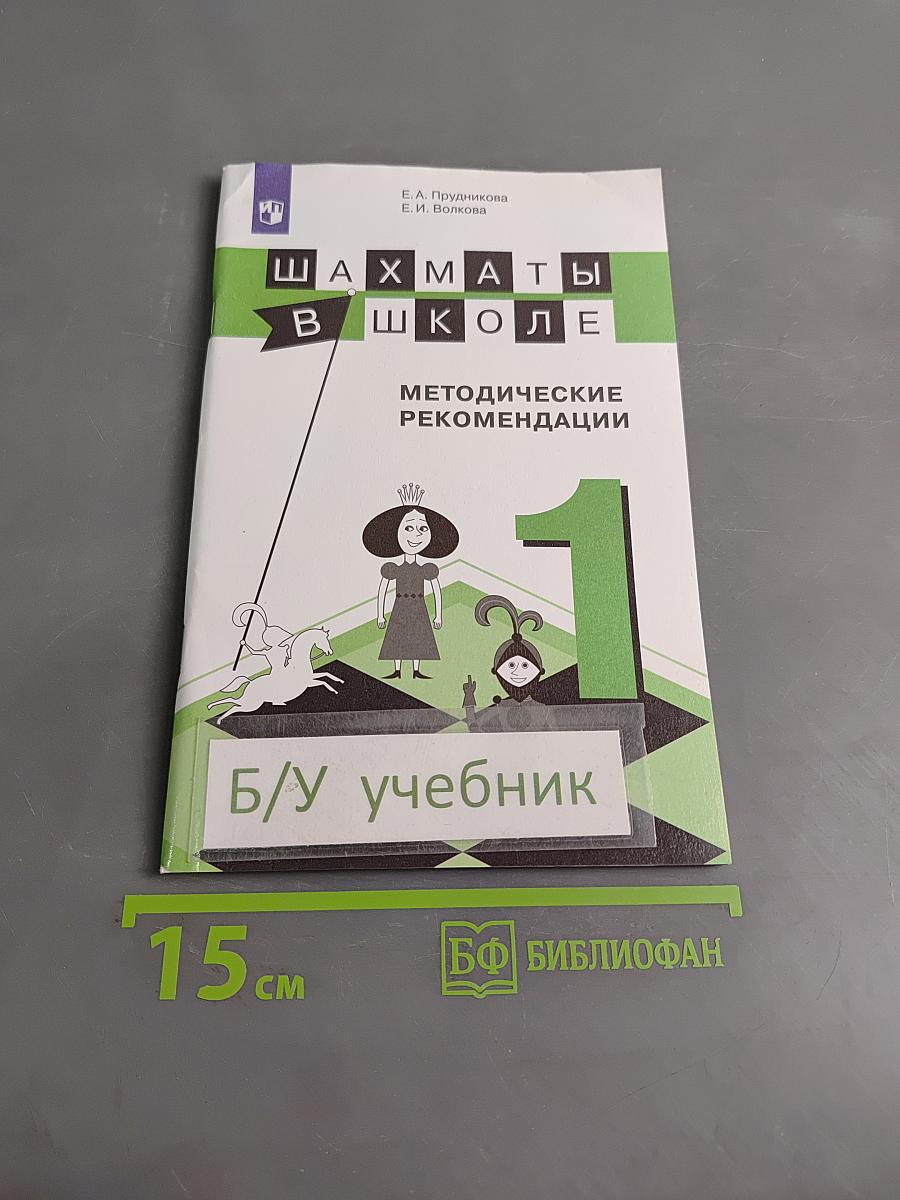 Шахматы в школе. Методические рекомендации. 1 класс
