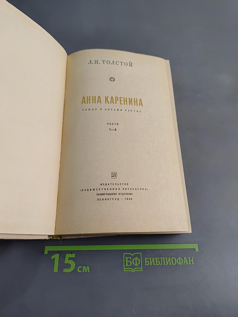 Анна Каренина. Роман в восьми частях. Части 1-4