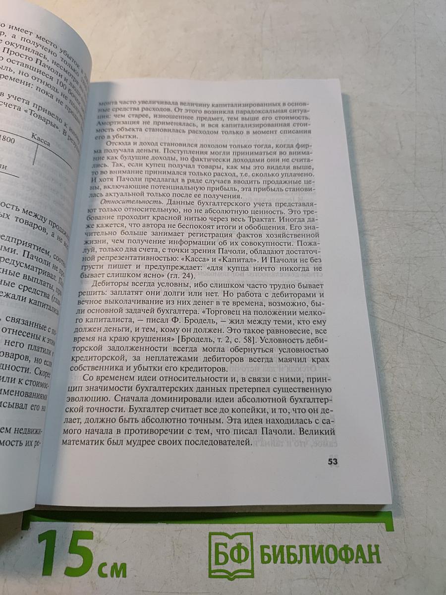 История бухгалтерского учета