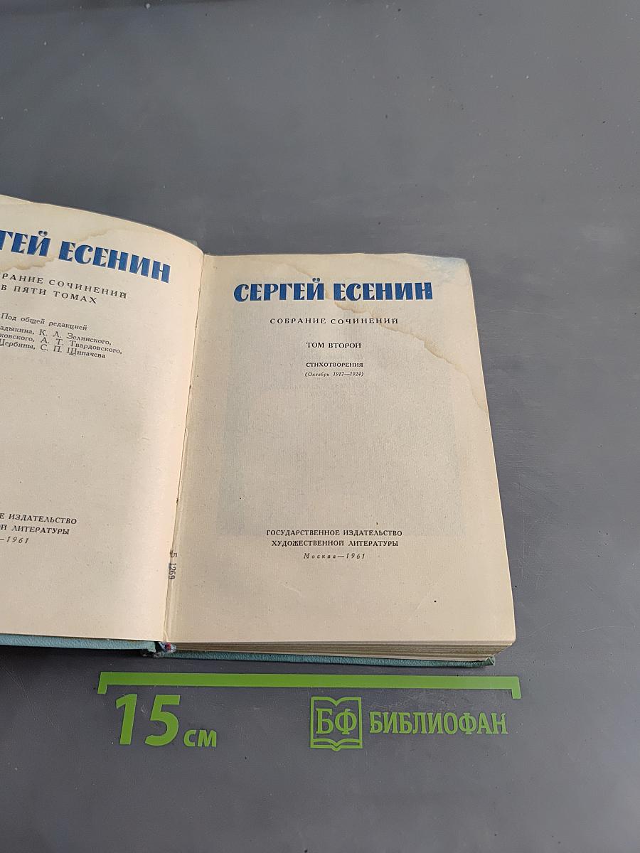 Собрание сочинений в пяти томах. Том второй. Стихотворения (1917-1924)