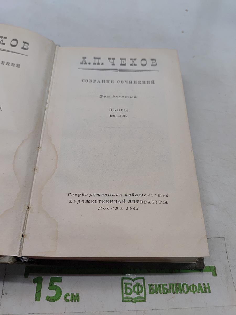 Собрание сочинений. Том девятый. Пьесы 1880-1904