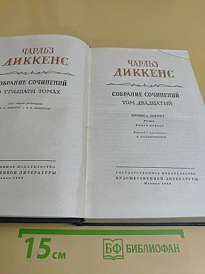 Собрание сочинений в тридцати томах. Том двадцатый. Крошка Доррит. Роман. Книга первая