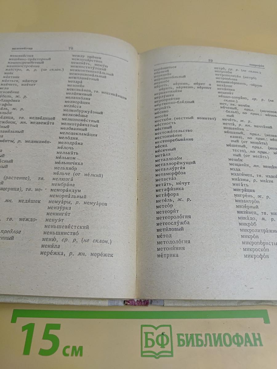 Орфографический словарь