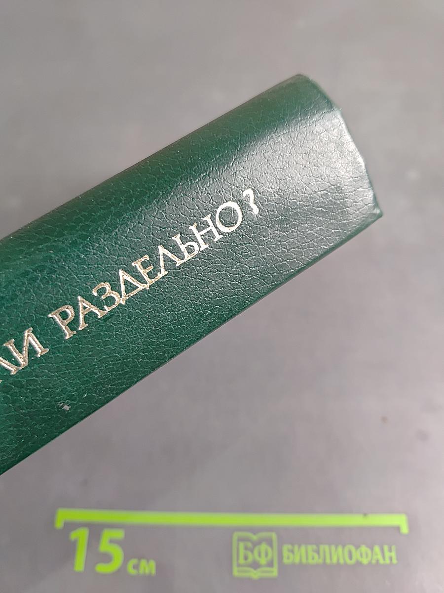 Слитно или раздельно? Опыт словаря-справочника