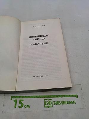 Дворянское гнездо. Накануне