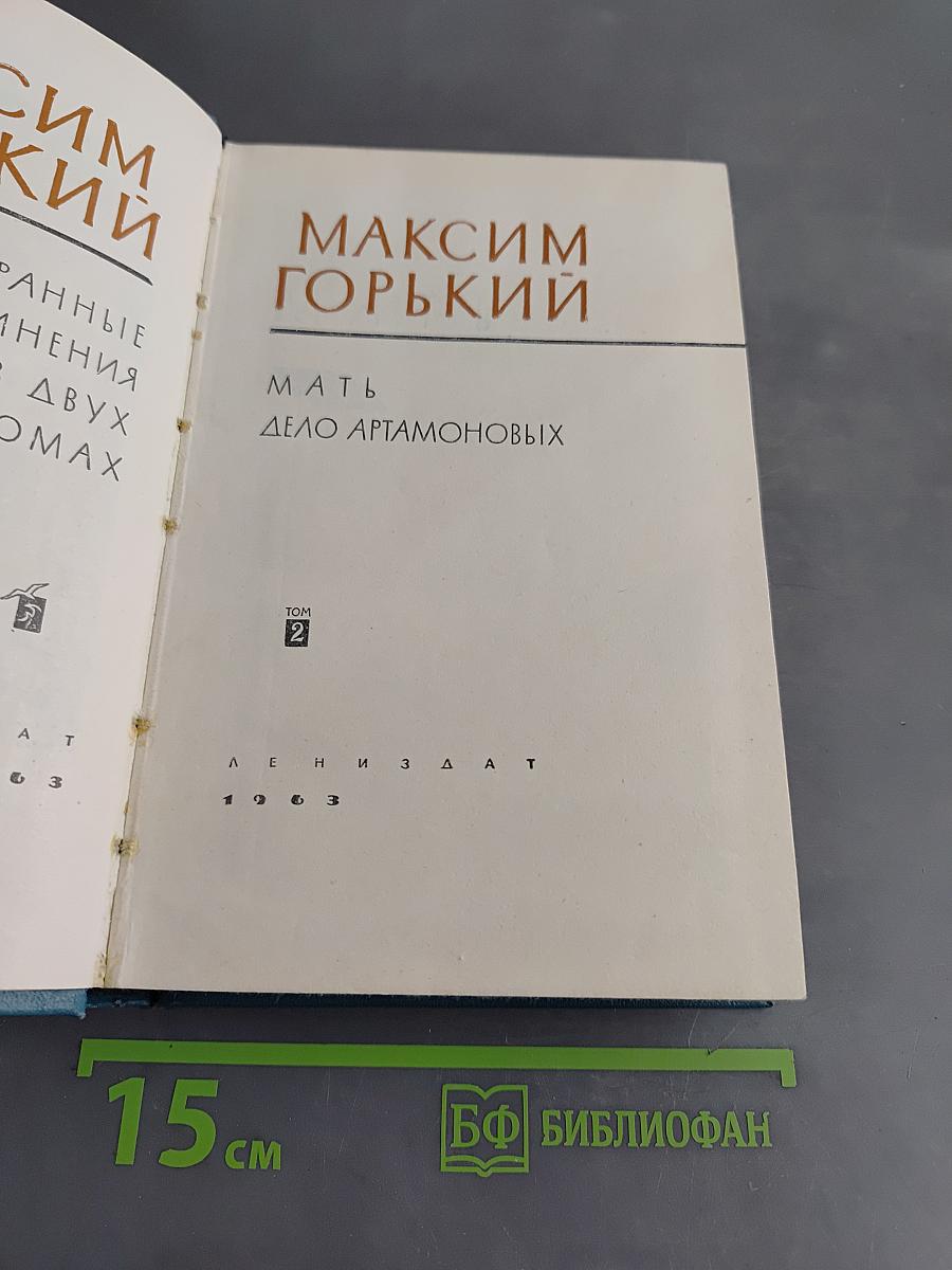 Избранные сочинения. Том 2. Мать. Дело Артамоновых