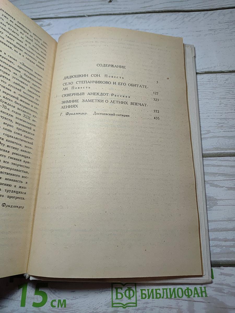 Дядюшкин сон,  Село Степанчиково и его обитатели и прочее