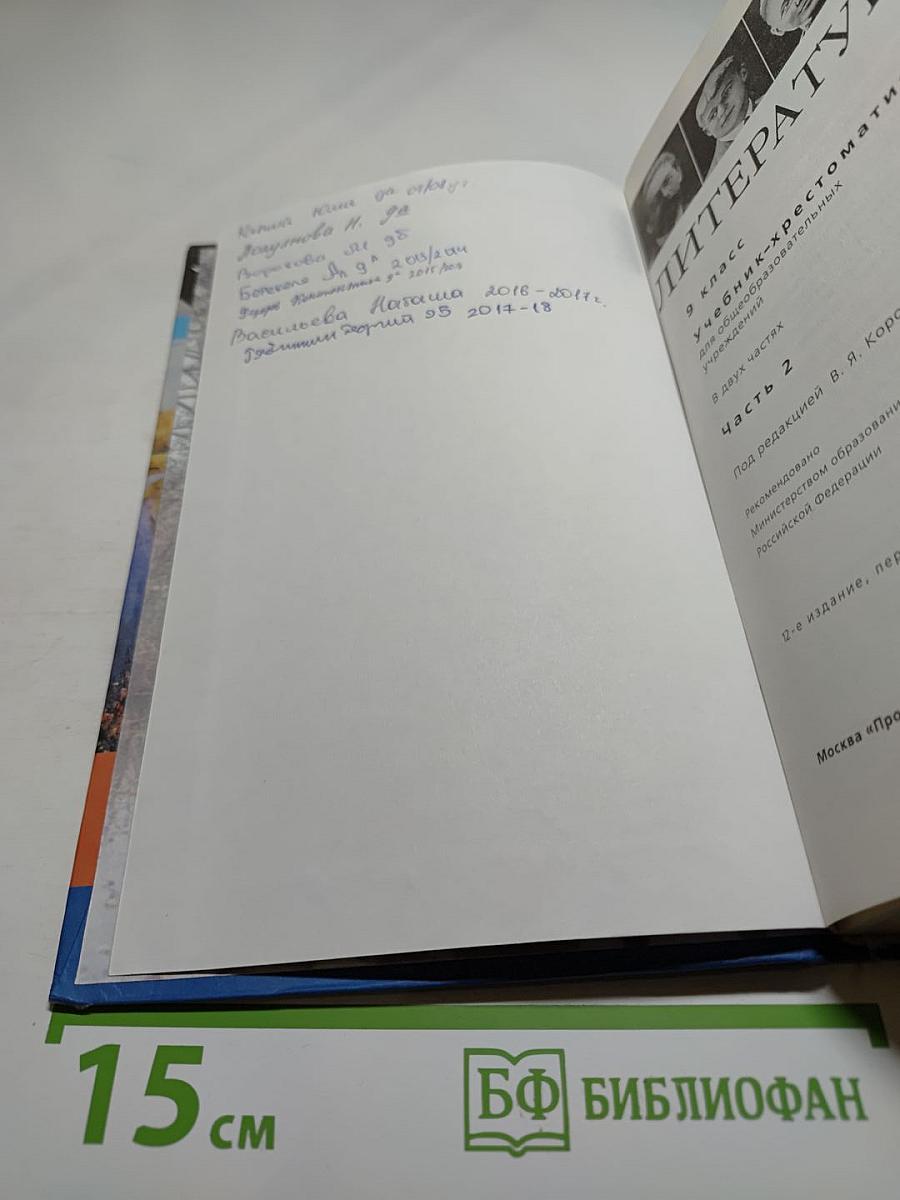 Литература. 9 класс. Часть 2