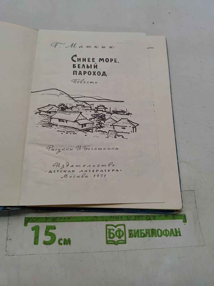Синее море. Белый пароход