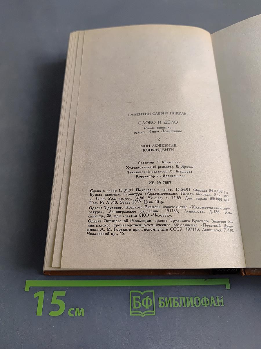 Слово и дело. Роман-хроника времён Анны Иоанновны. Книга 2. Мои любезные конфиденты