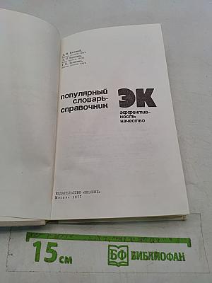 Популярный словарь-справочник. Эффективность. Качество