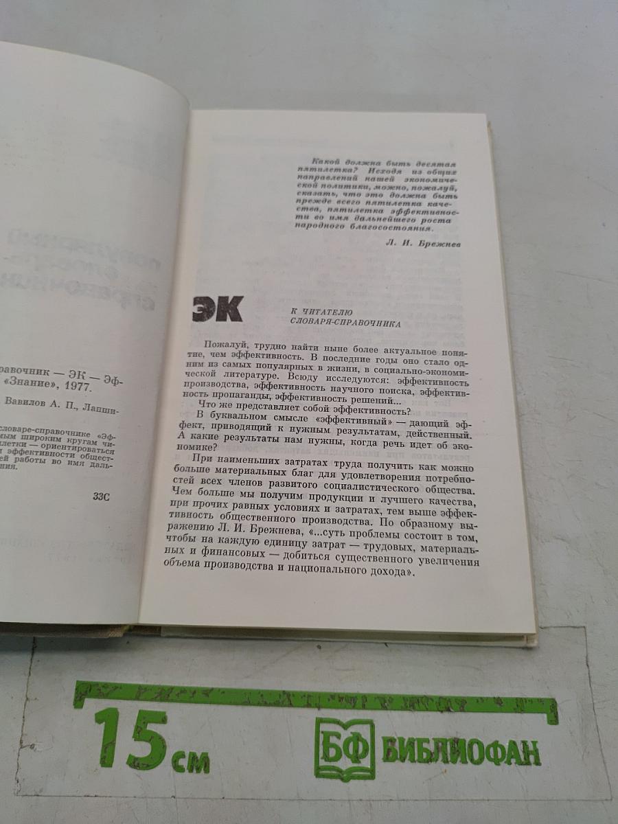Популярный словарь-справочник. Эффективность. Качество