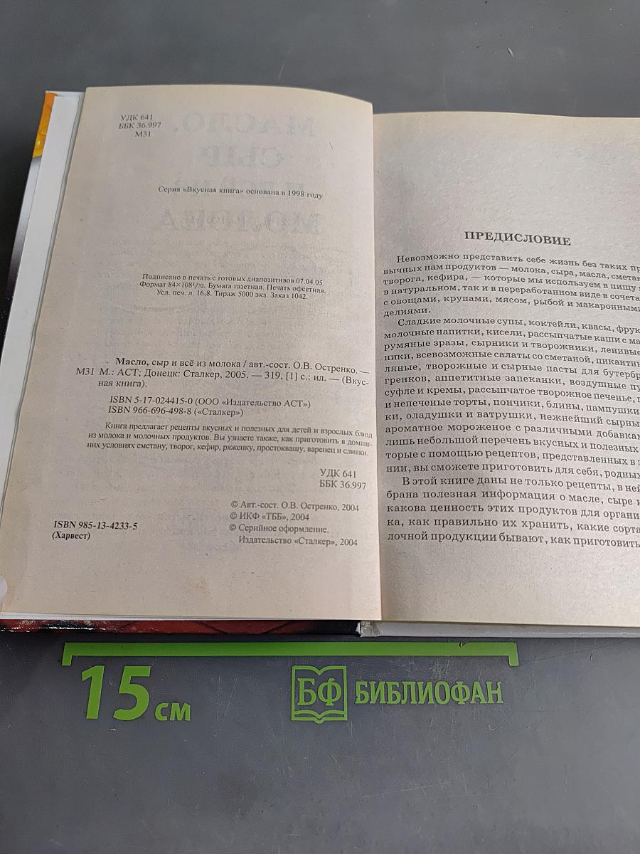 Масло, сыр и всё из молока