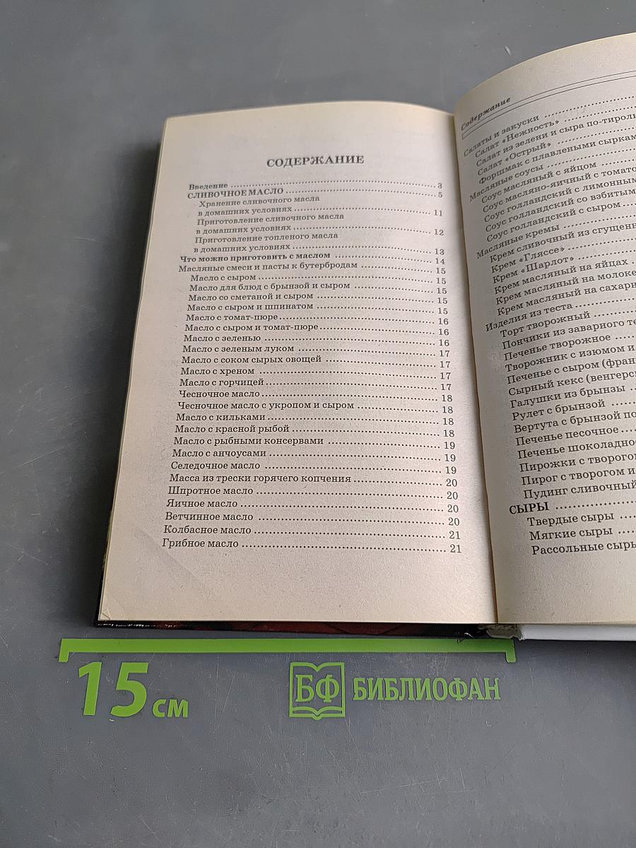 Масло, сыр и всё из молока
