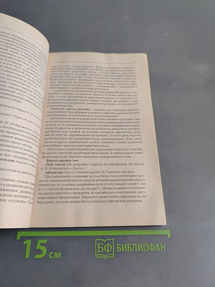 Сочинения разных типов: технология подготовки