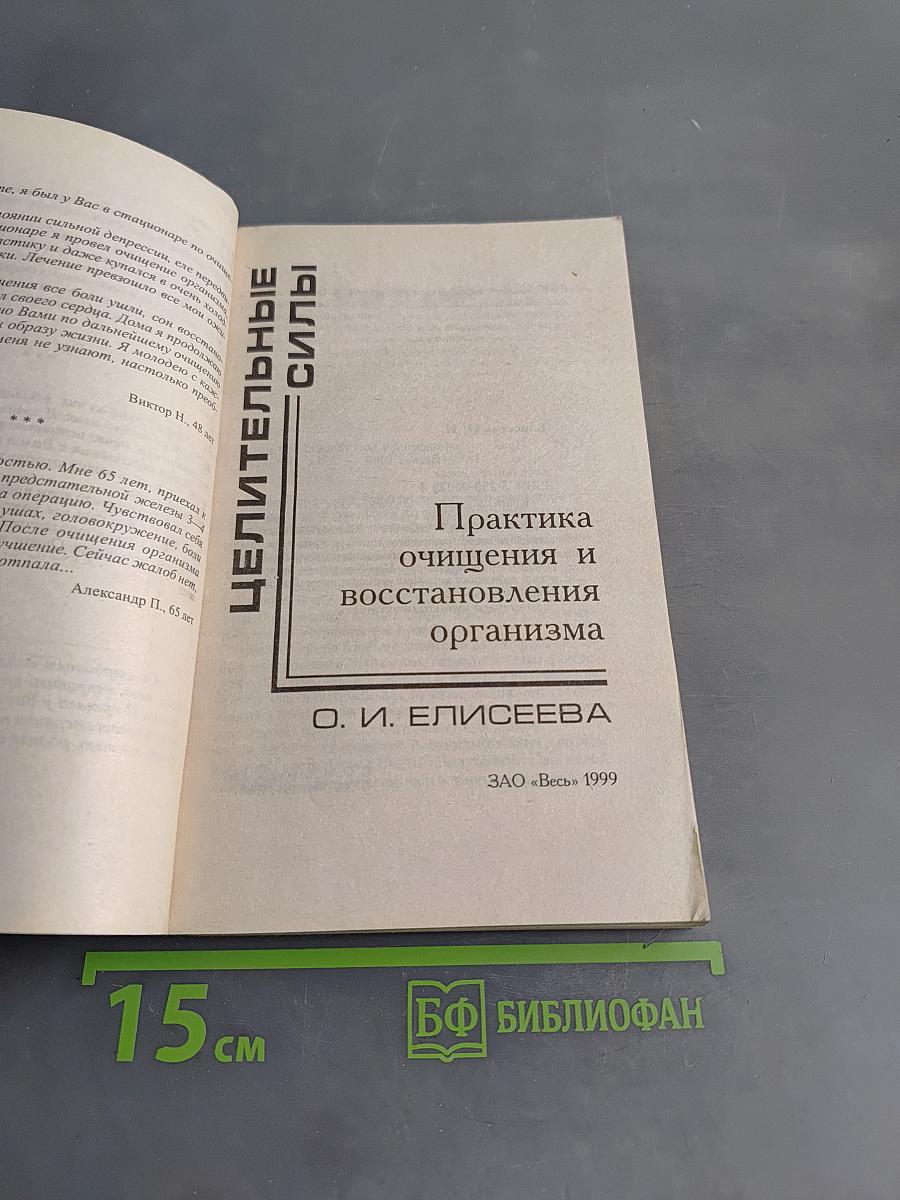 Целительные силы. Практика очищения и восстановления организма
