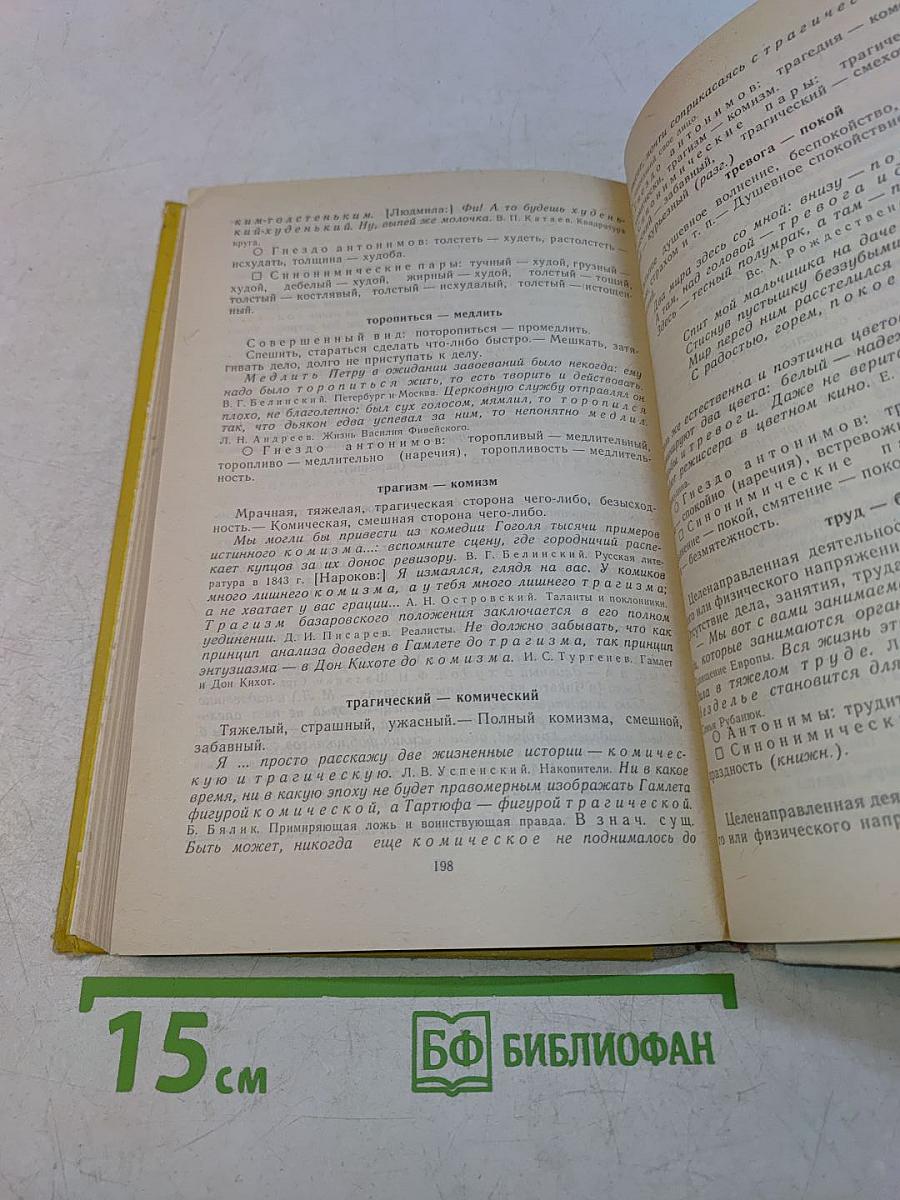 Школьный словарь антонимов русского языка