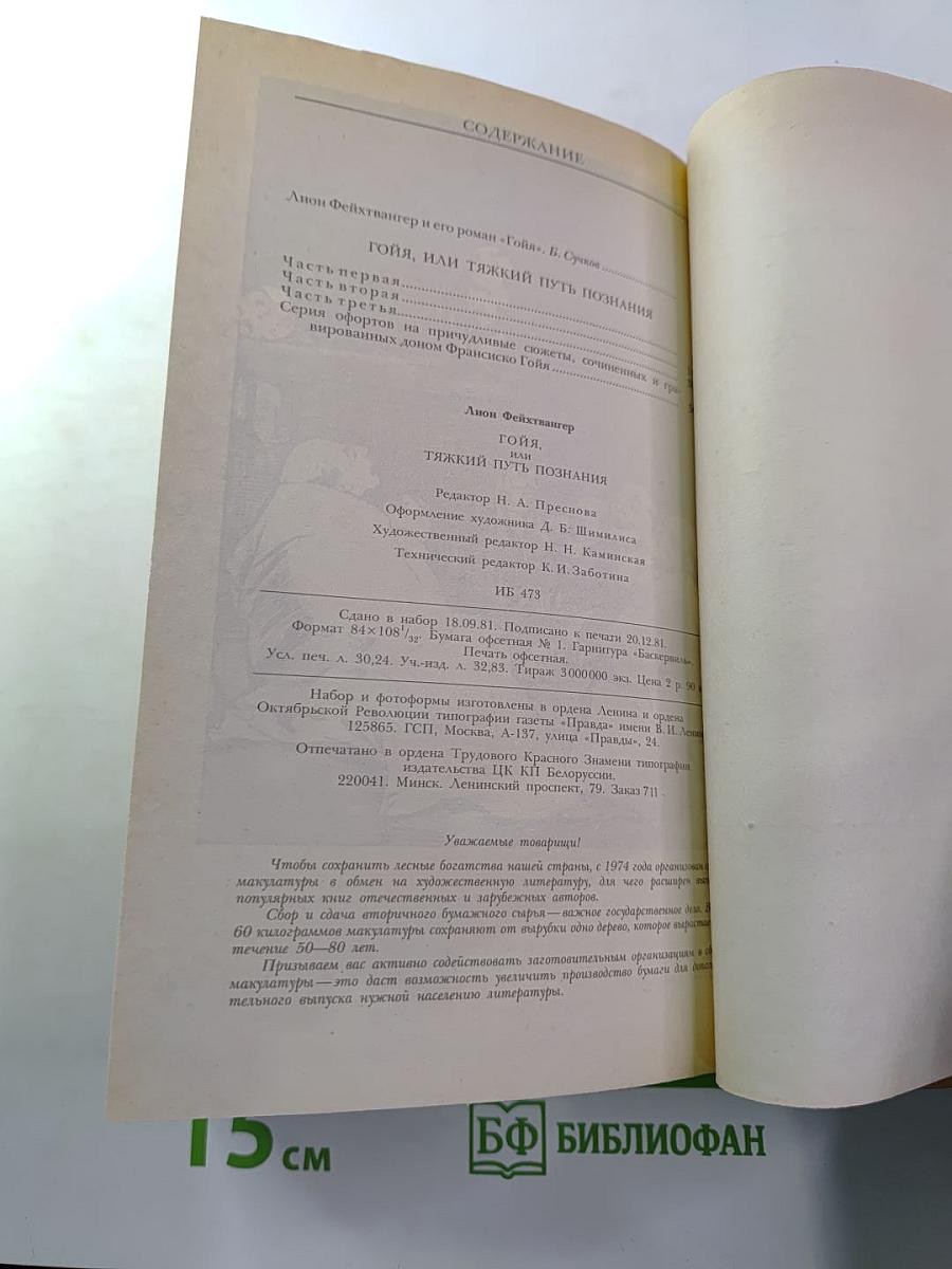 Гойя, или Тяжкий путь познания