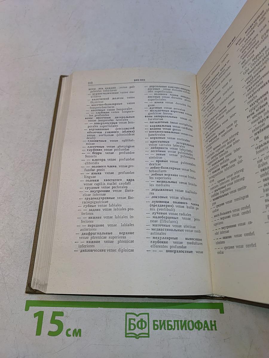 Анатомический словарь. Латинско-русский, Русско-латинский