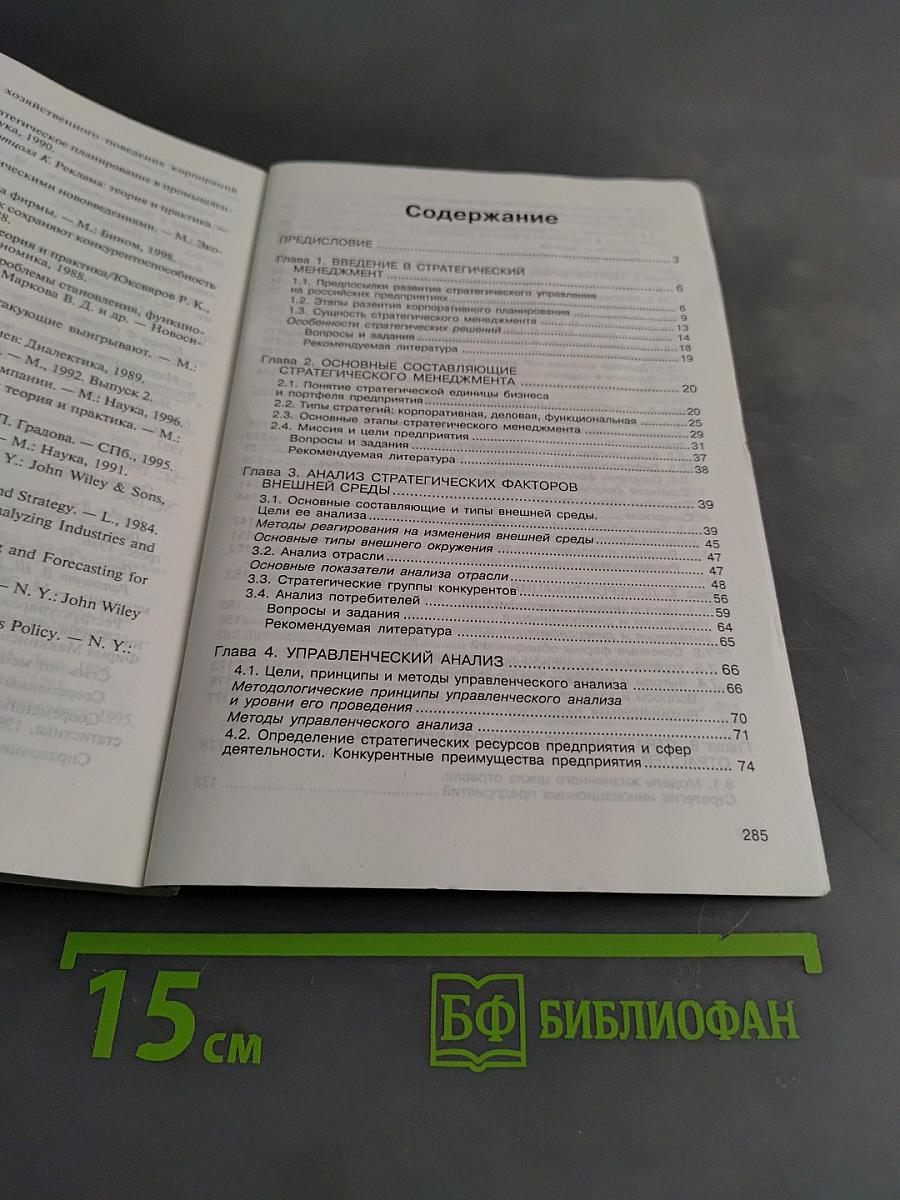 Стратегический менеджмент. Курс лекций