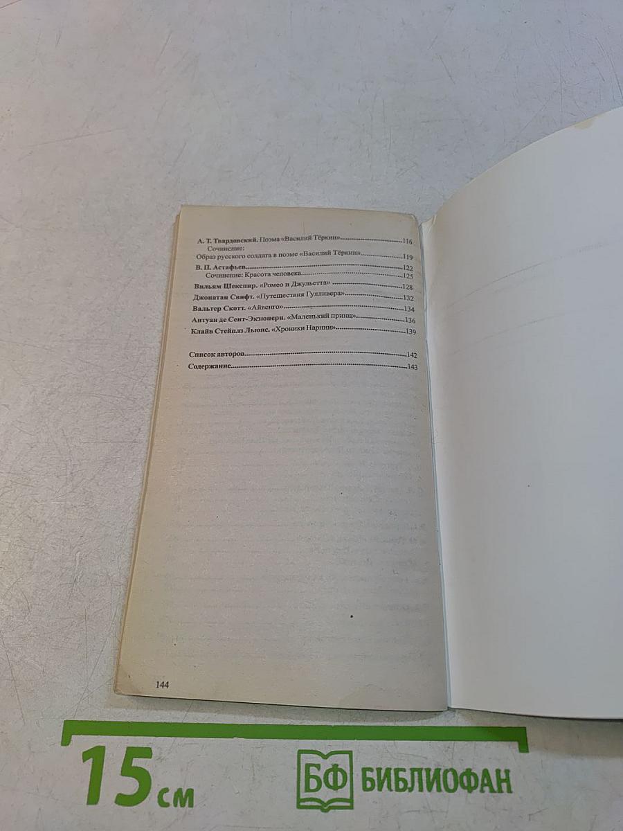 Литература. Сочинения. 8 класс