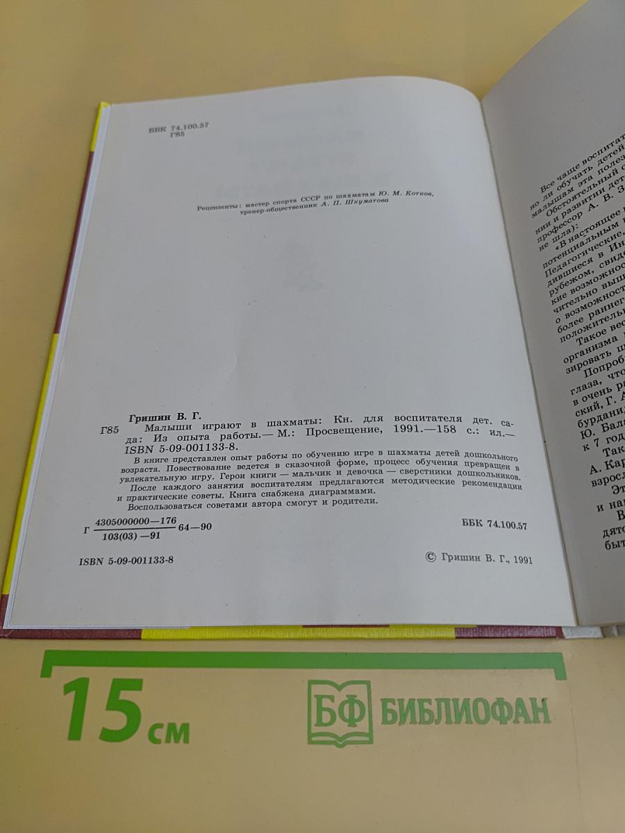 Малыши играют в шахматы