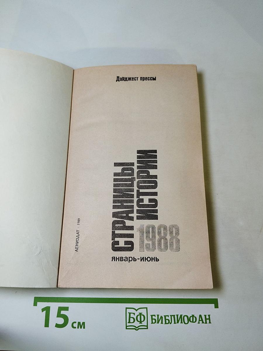 Страницы истории 1988. Январь-июнь