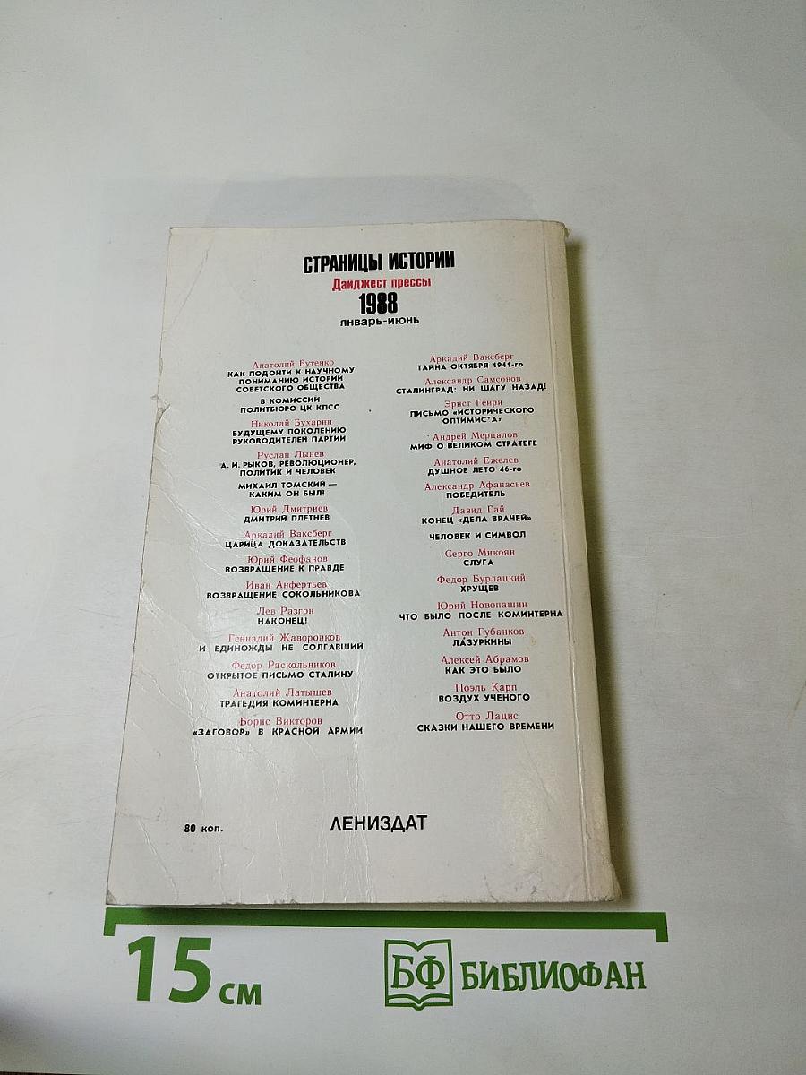 Страницы истории 1988. Январь-июнь