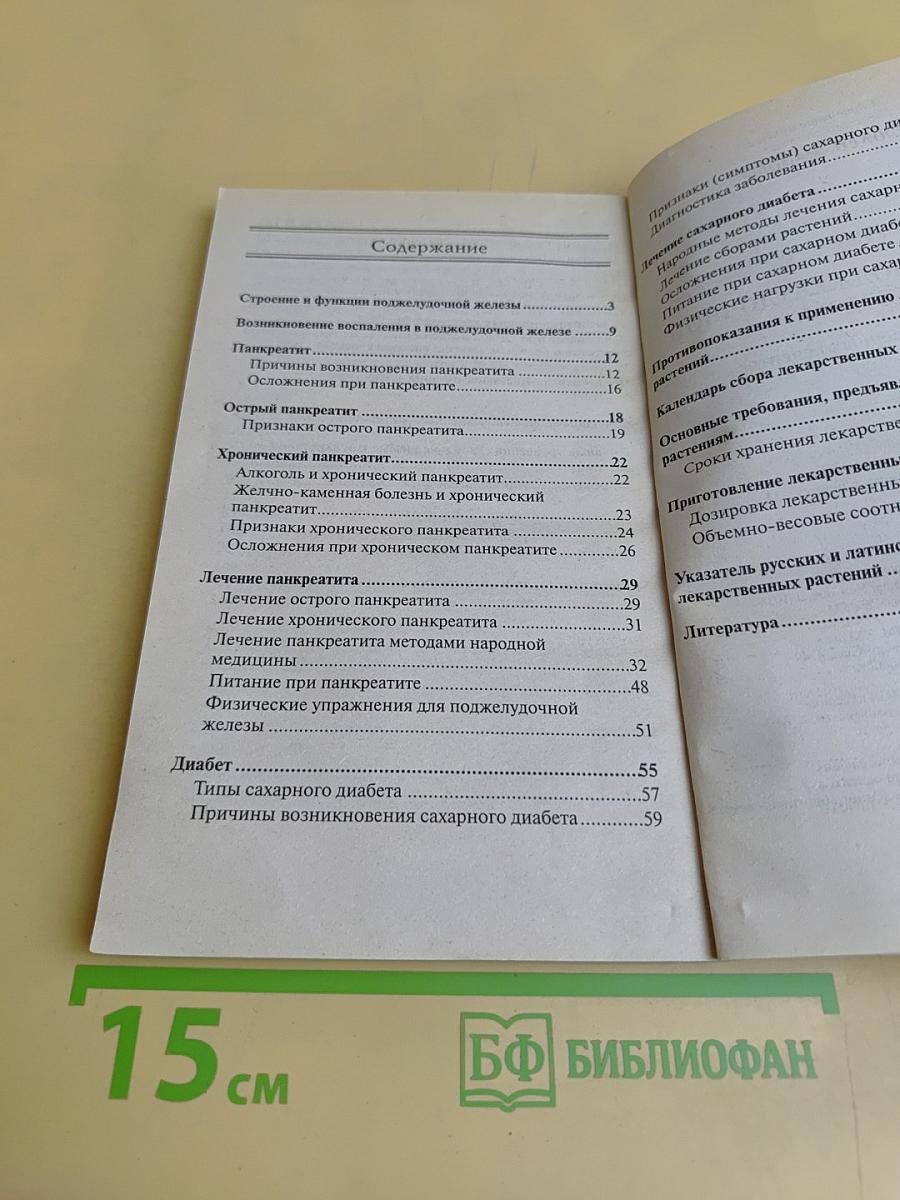 Лечение поджелудочной железы