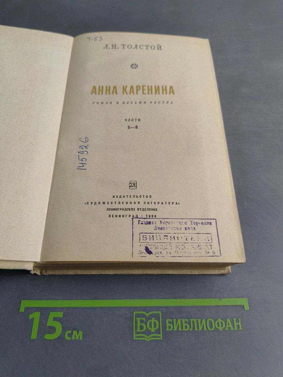 Анна Каренина. Роман в восьми частях. Части 5-8