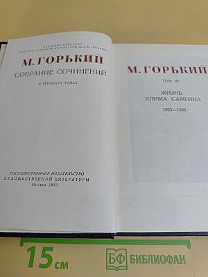 Собрание сочинений в тридцати томах. Том 19. Жизнь Клима Самгина. Часть первая
