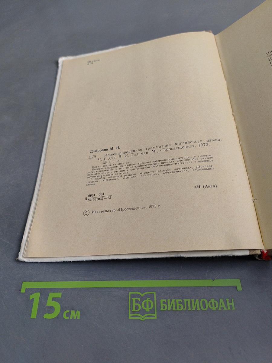 Иллюстрированная грамматика английского языка. Часть I
