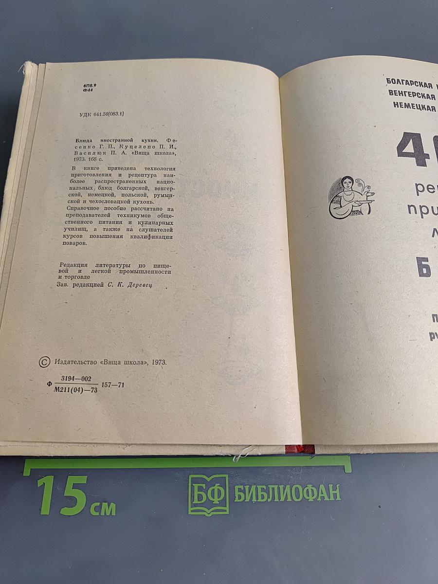 Блюда иностранной кухни